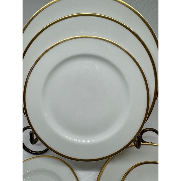 Six piece place setting French china Gold trim - Picture 2 of 8